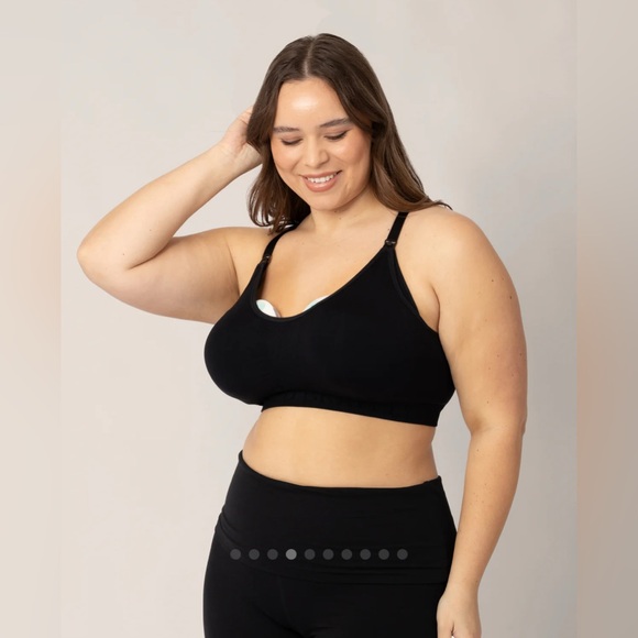 KINDRED BRAVELY Simply Sublime Nursing Breastfeeding Sports Bra in Black Size M - Picture 8 of 11